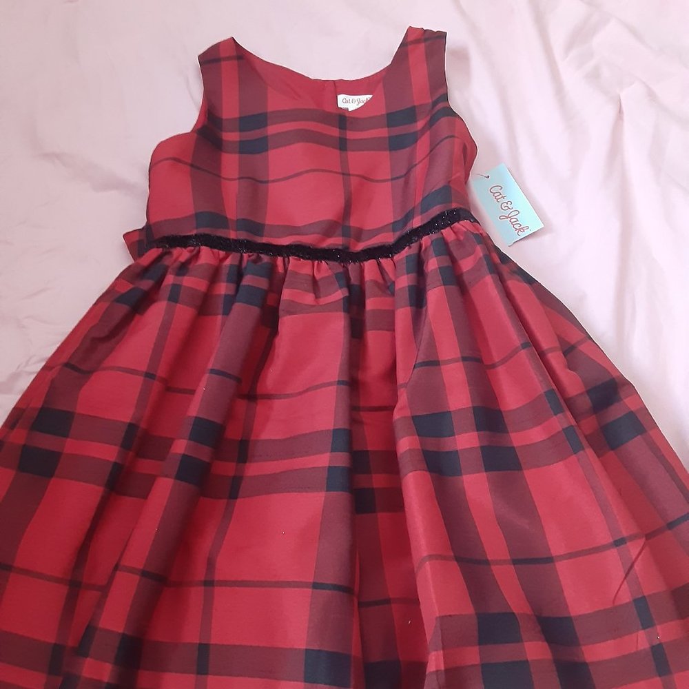 Cat&Jack Red And Black Dress